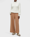 Michael Stars Ennis Wide-leg Pants In Camel