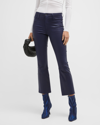 L Agence Kendra High-rise Crop Flare Jeans In Cappuccino