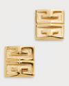 Givenchy 4g Golden Stud Earrings In Golden Yellow