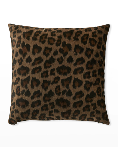 D.v. Kap Home Panthera Decorative Pillow, 24" X 24" In Brown