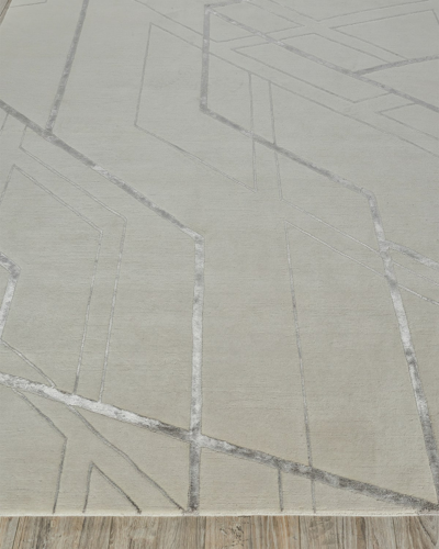 Exquisite Rugs Electra Hand-knotted Rug, 10' X 14' In Silver