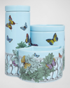 Fornasetti Nel Mentre Set Of Three Scented Candles - Décor Farfalle E Balaustra - Fragrance Giardino Segreto