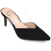 Journee Collection Women's Ollie Lucite Strap Heels In Black