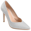 Journee Collection Collection Women's Ninna Pump In Silver