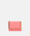Stella Mccartney Falabella Small Flap Wallet In Bright Pink