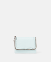 Stella Mccartney Falabella Small Flap Wallet In Mist Blue