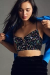 By Anthropologie Sequin Bralette In Assorted