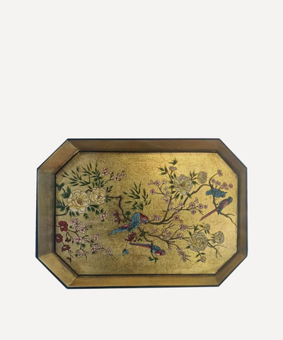 Les Ottomans Gold Flora Tray