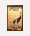 Shop Les Ottomans Gold Lacquered Heron Tray In Bronze