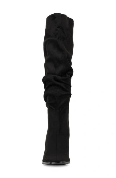 New York And Company Damaris Faux Suede Tall Boot In Black