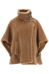 Max Mara 'agi' Camel Teddy Cape In Brown