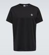 BURBERRY EMBROIDERED LOGO COTTON T-SHIRT