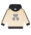 BURBERRY THOMAS BEAR EMBROIDERED COTTON HOODIE
