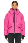 Moncler Woman Fuchsia Allesaz Short Down Jacket In Pink