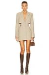 Jacquemus La Robe Bari Blazer Mini Dress In Beige