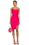 Jacquemus La Robe Saudade Draped Minidress In Pink