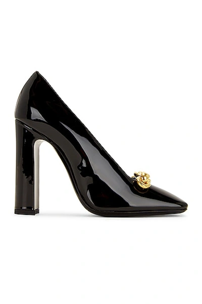 Saint Laurent Swing 110 Patent Pump In Nero