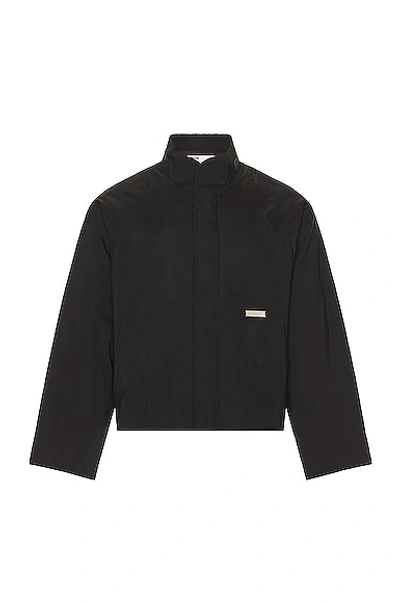 C2h4 Black Staff Uniform Streamline Jacket In Techno Black