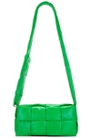 Bottega Veneta Medium Cassette Padded Messenger In Parakeet & Silver