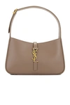 Saint Laurent Le 5 A 7 Hobo Bag In Greyish Brown