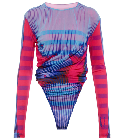 Y/project X Jean Paul Gaultier Body Morph Bodysuit In Multi-colored