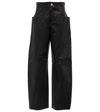 STOULS CASSIDY HIGH-RISE WIDE-LEG SUEDE PANTS