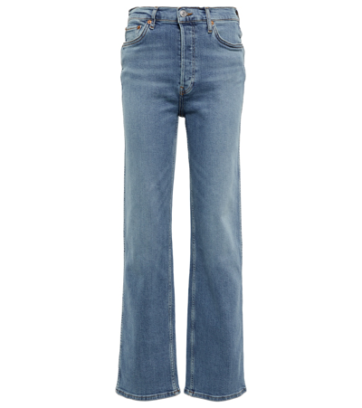 Re/done 90s High-rise Straight Jeans In Rio Fade