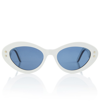 Dior Pacific B1u Sunglasses In Ivory / Blue
