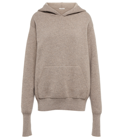 The Row Jaspar Cashmere Hoodie In Beige / Taupe