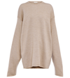 THE ROW NASO WOOL, SILK AND CASHMERE-BLEND SWEATER