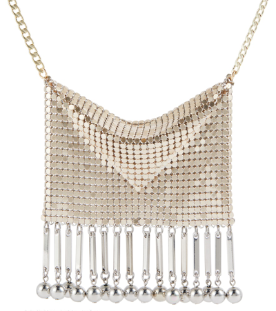 Paco Rabanne Chainmail Necklace In Metallic