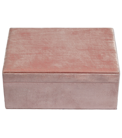 Sophie Bille Brahe Trésor Grande Velvet Jewelry Box In Rose/pink