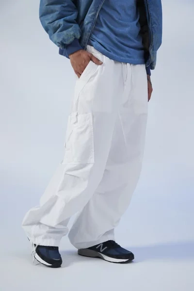 Jaded London White Oversize Military Cargo Pants In 화이트