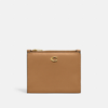 Coach Bifold Snap Wallet In Brass/light Camel