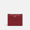 Coach Bifold Snap Wallet In Brass/cherry