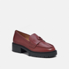 Coach Leah Loafer In Wine