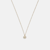 Coach Signature Crystal Pearl Pendant Necklace In Gold