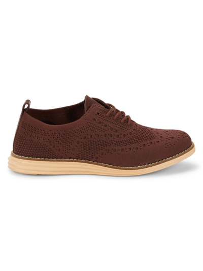 Cole Haan Women's Wingtip Oxford Sock Shoes In Chocolate