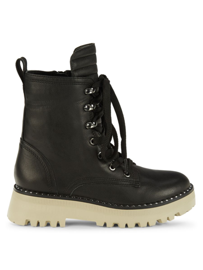 Kenneth Cole Women's Radell Leather Lug Boots In Black