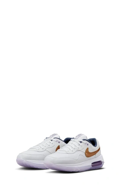 Nike Air Max Motif Big Kids' Shoes In White/ Navy/ Violet/ Copper