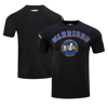 Pro Standard Black Golden State Warriors 2022 Nba Finals Champions Double Knit Patch T-shirt In Black