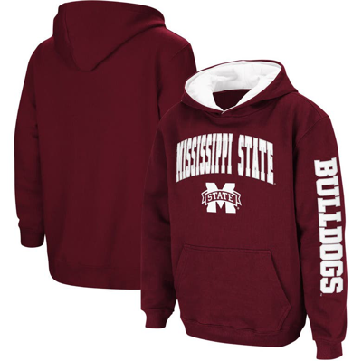 Colosseum Kids' Youth  Maroon Mississippi State Bulldogs 2-hit Team Pullover Hoodie
