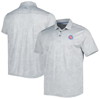 TOMMY BAHAMA TOMMY BAHAMA GRAY CHICAGO CUBS ISLANDZONE PINEAPPLE PALM COAST POLO