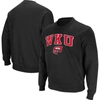 COLOSSEUM COLOSSEUM BLACK WESTERN KENTUCKY HILLTOPPERS ARCH OVER LOGO PULLOVER SWEATSHIRT