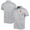 Tommy Bahama Gray Cleveland Browns Miramar Blooms Polo In Gray