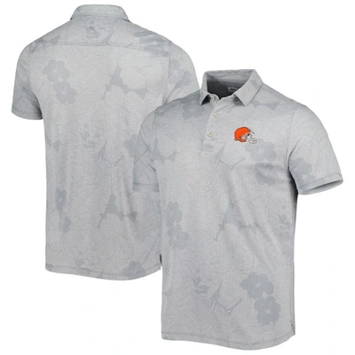 TOMMY BAHAMA TOMMY BAHAMA GRAY CLEVELAND BROWNS MIRAMAR BLOOMS POLO