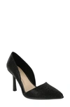 Mia Ciana Pointed Toe D'orsay Pump In Black-stones