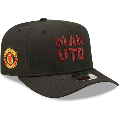 New Era Black Manchester United Weave Overlay 9fifty Snapback Hat