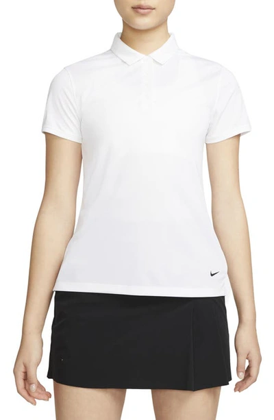 Nike Women's Dri-fit Victory Golf Polo In White