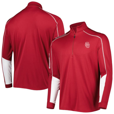 Columbia Crimson Oklahoma Sooners Shotgun 2.0 Omni-wick Quarter-zip Jacket